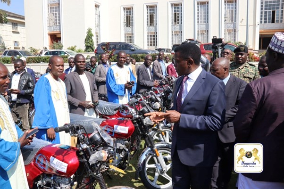 Buganda provides more motorcycles to Kabaka’s sub-county chiefs for better service delivery